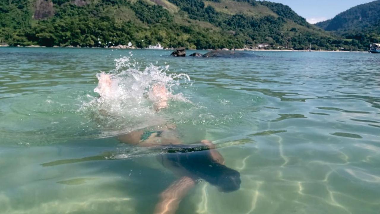 Апартаменты Kitnet Aconchegante A 200M Da Praia Ангра-дус-Рейс Экстерьер фото